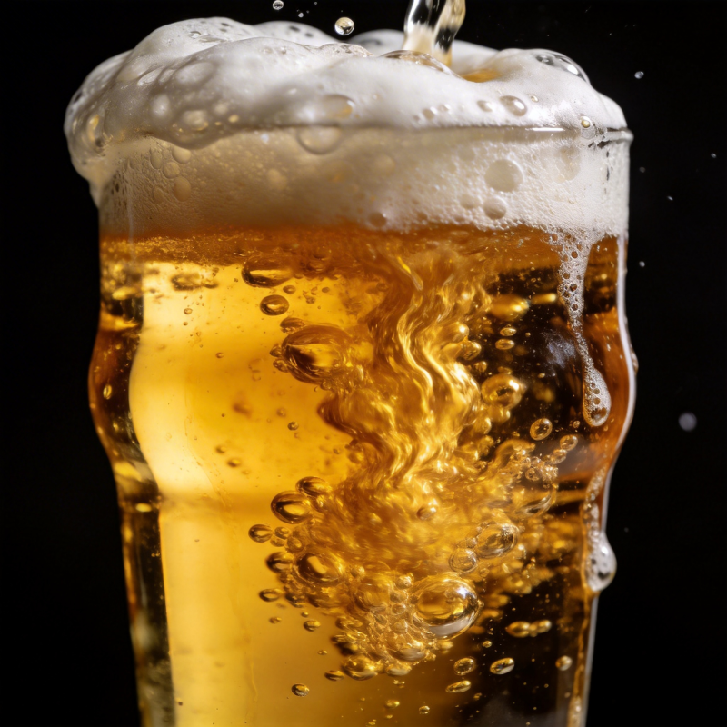 金啤涌泡 醇香四溢图片