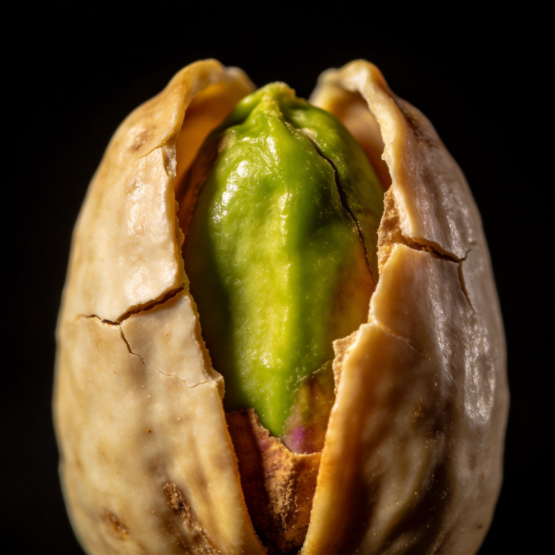 碧绿开心果特写图片