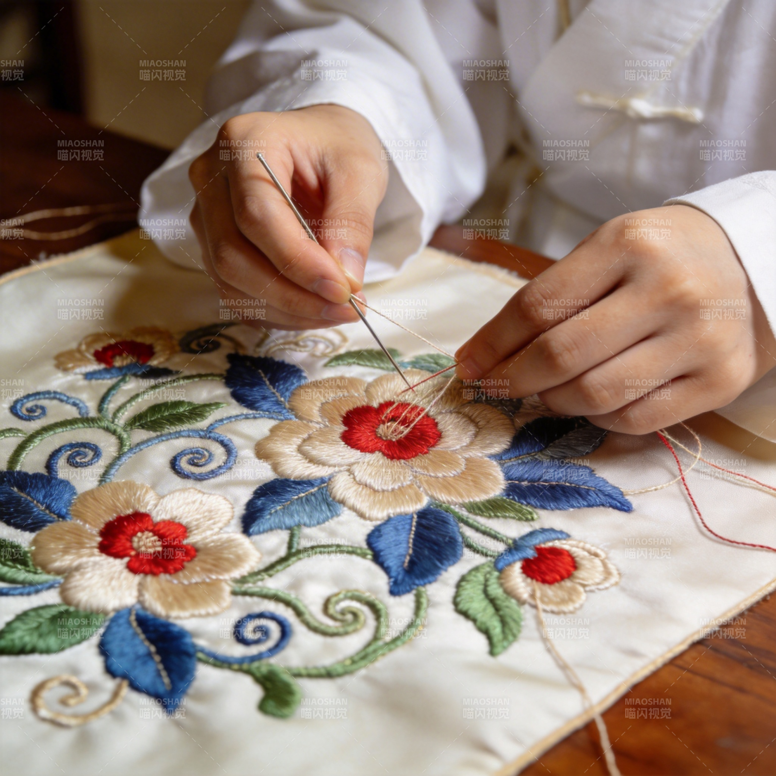 精美刺绣手工艺图片