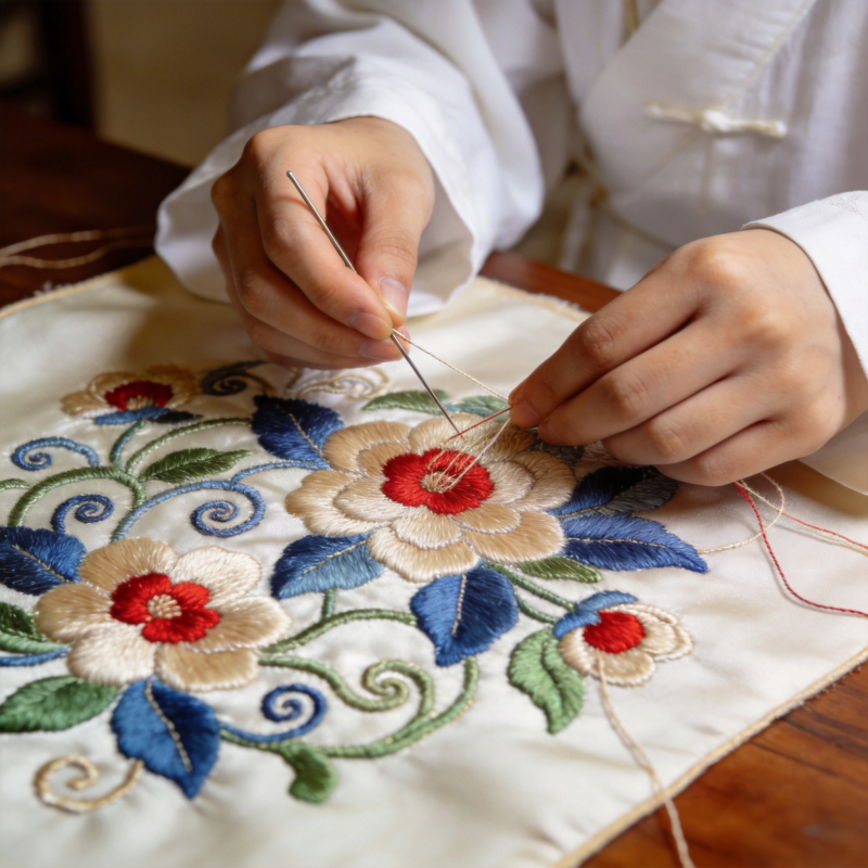 精美刺绣手工艺图片