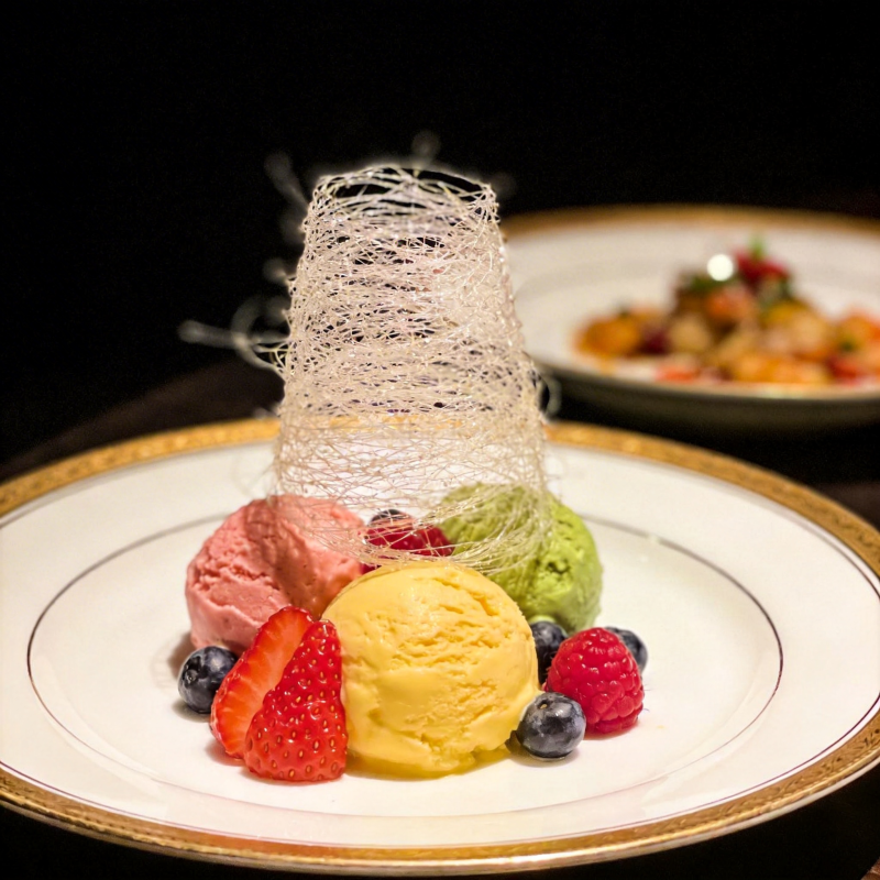 甜蜜冰淇淋塔图片