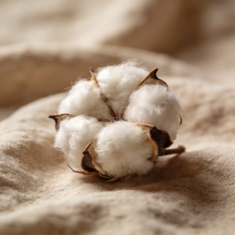 棉朵静谧绽放图片