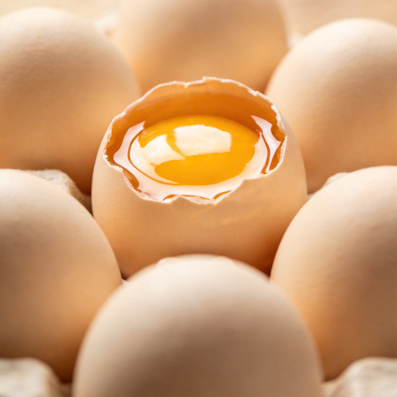 蛋黄鲜亮 蛋壳环绕图片