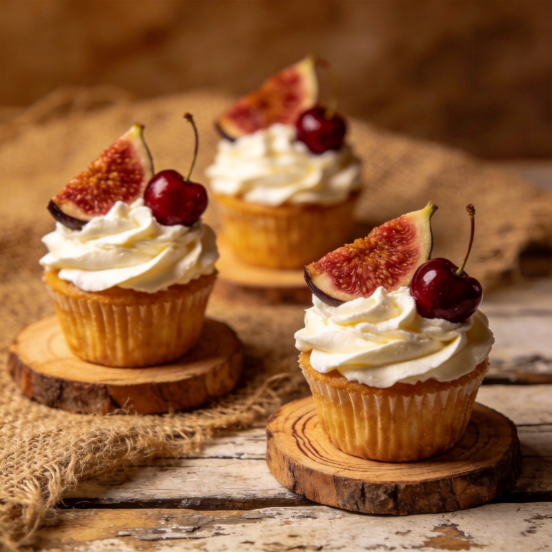 无花果樱桃杯cake图片