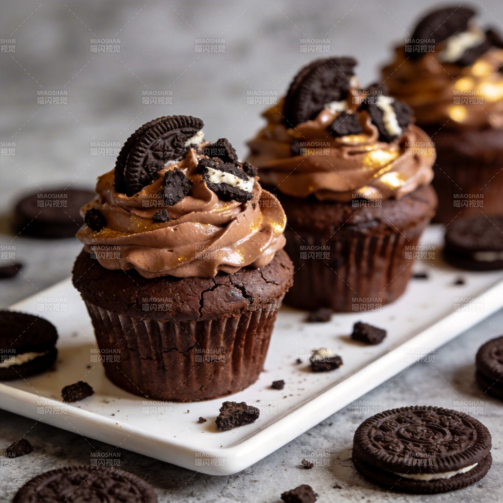 巧克力奥利奥杯cake图片