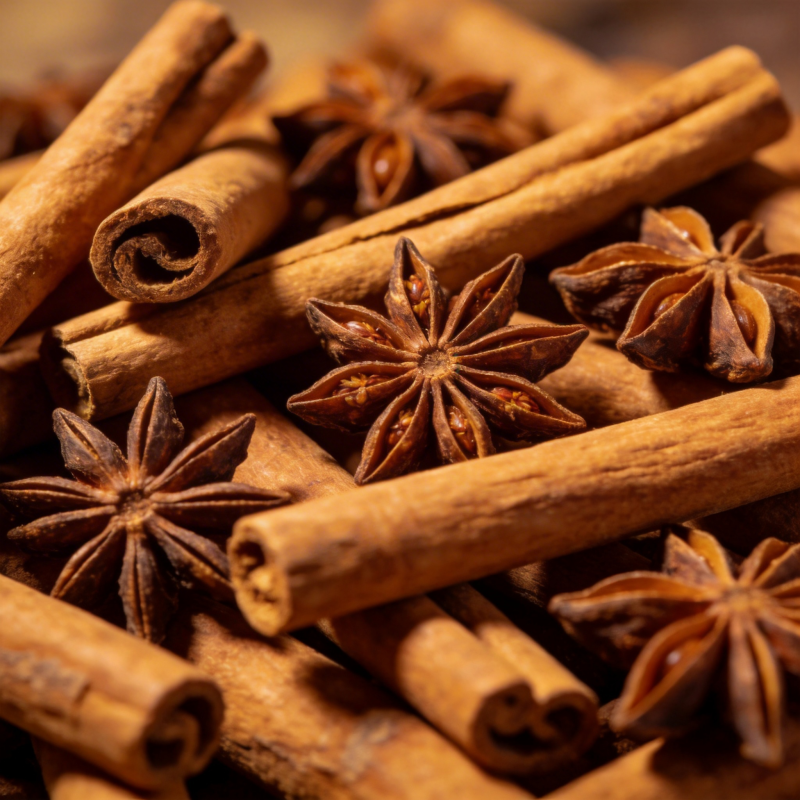 八角与桂皮香料图片