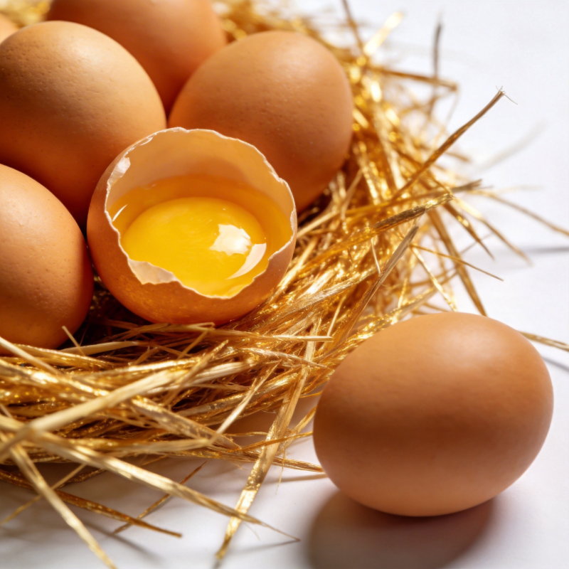 金蛋破壳 蛋黄鲜亮图片