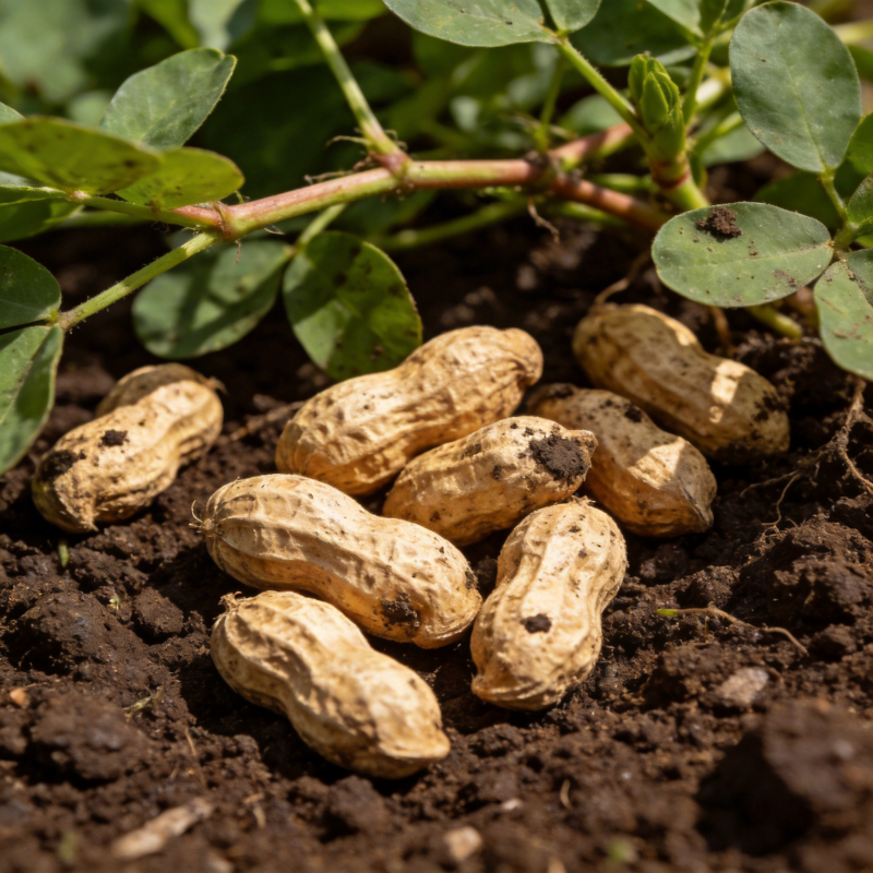 花生收获现场图片