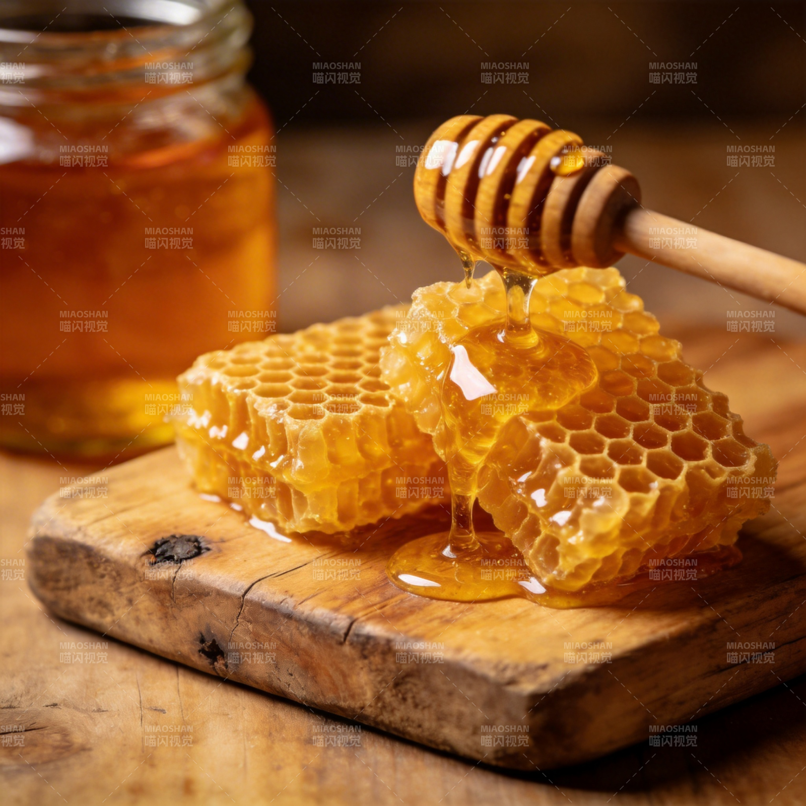 蜂蜜流淌 甜蜜自然图片