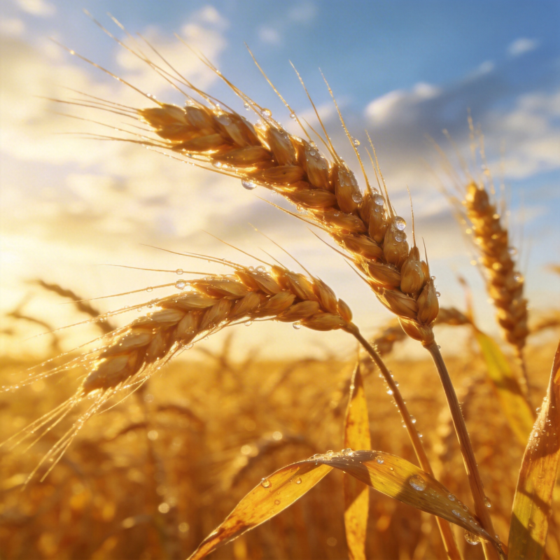 金穗迎晨曦图片