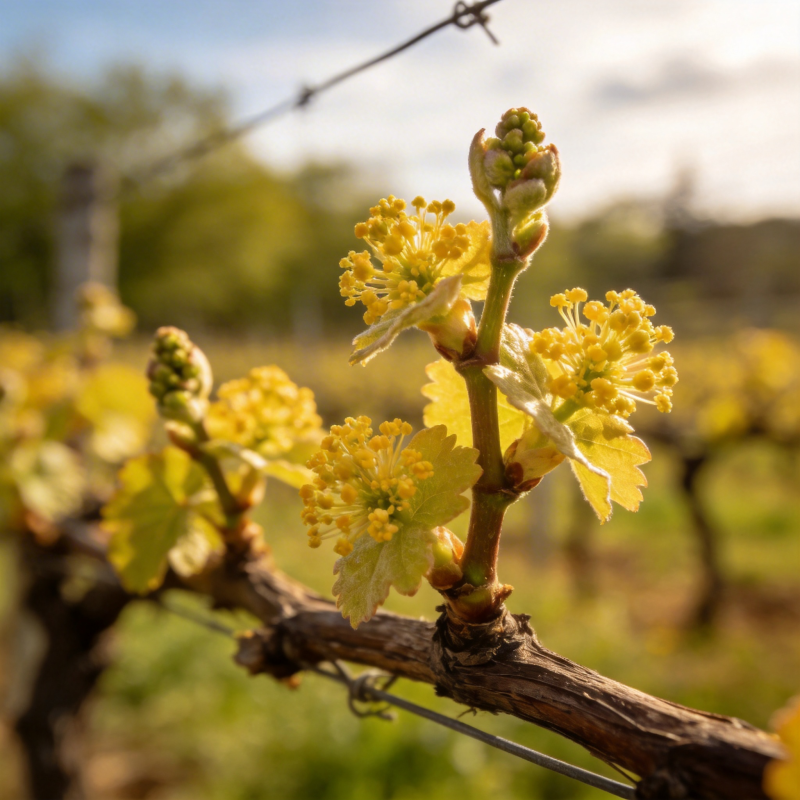 葡萄花绽放枝头图片