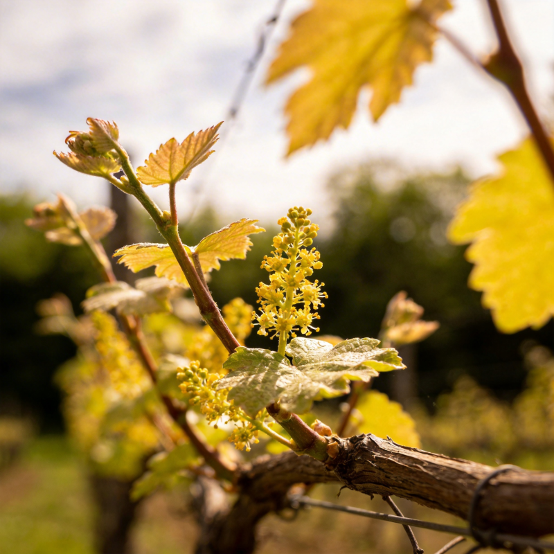 葡萄花绽放枝头图片
