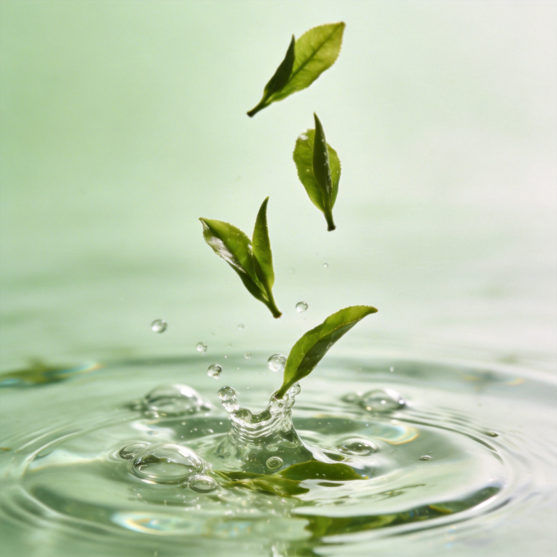 茶叶落水瞬间图片