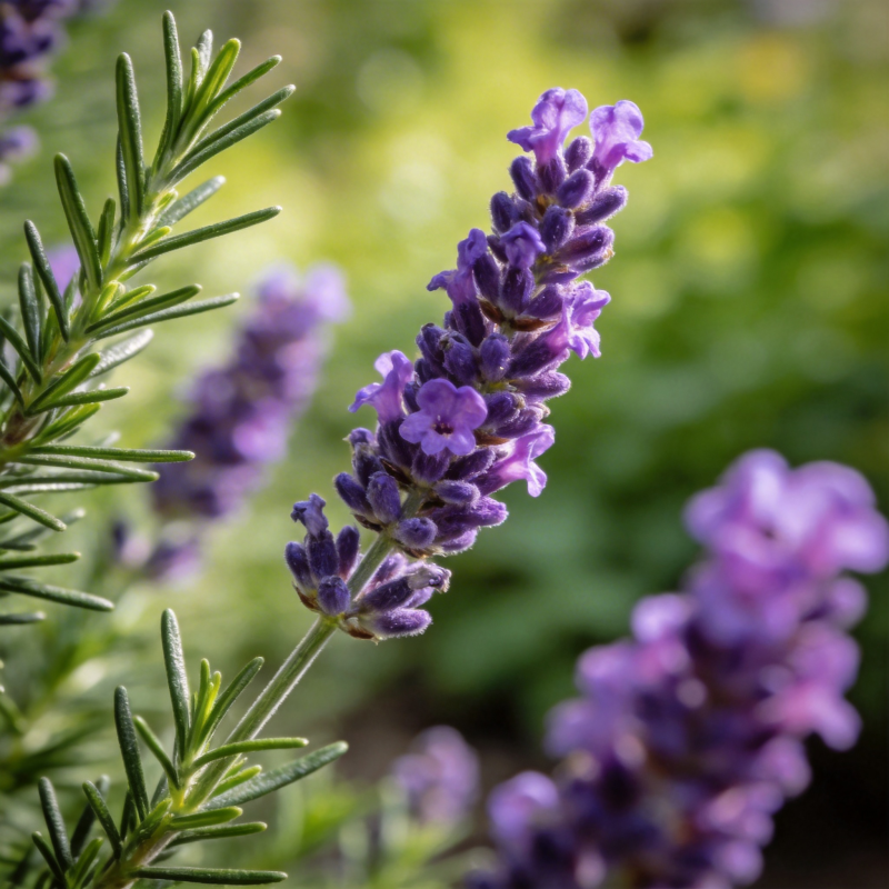 薰衣草花丛图片