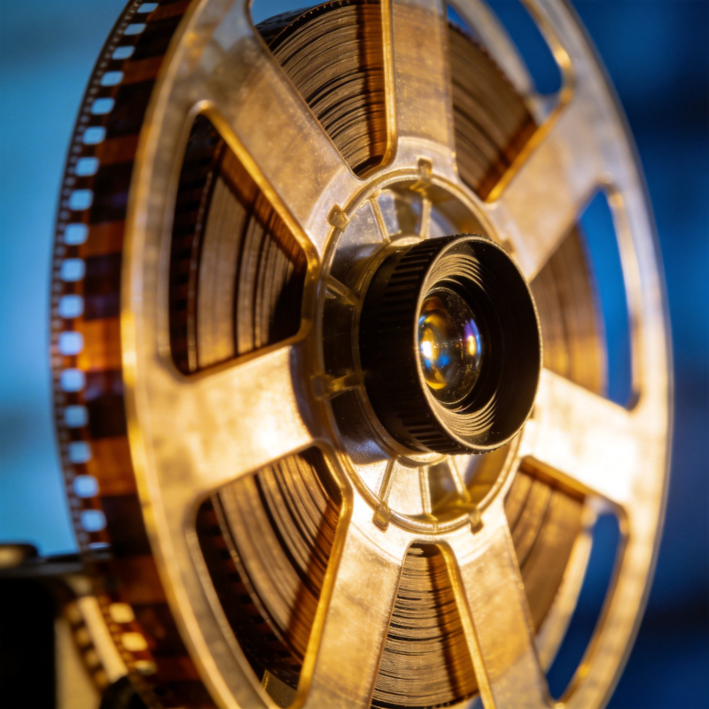 胶片放映机特写图片