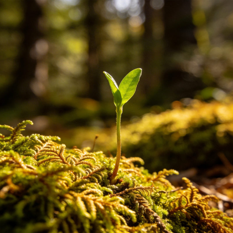 新芽破土而出图片