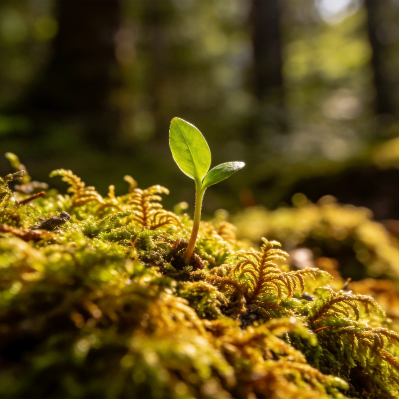 新芽破土 生机盎然图片