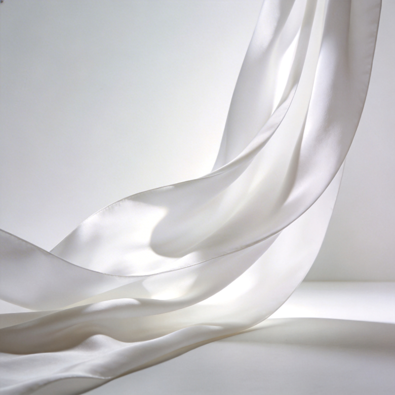 柔光白绸飘逸图片