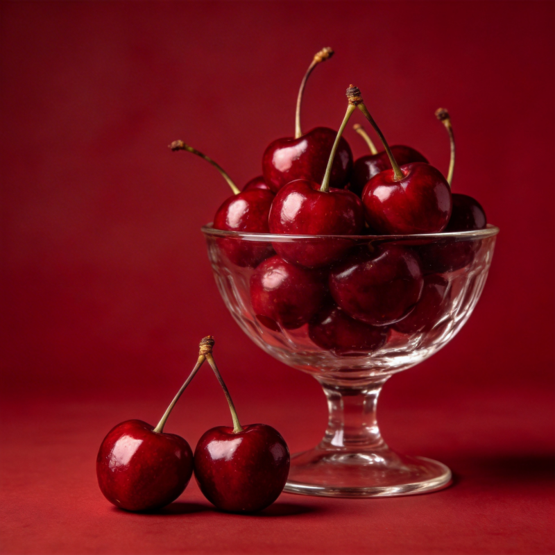 红樱桃静物图图片