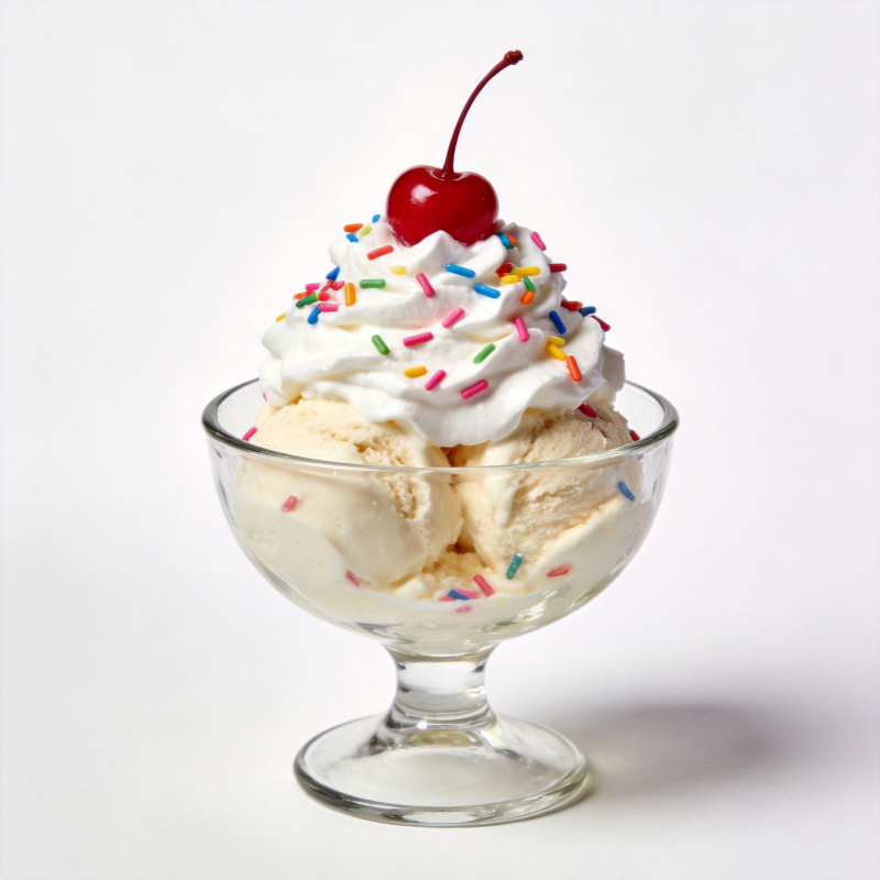 冰淇淋圣代图片