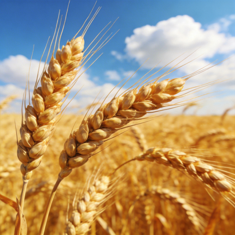 金穗迎风摇曳图片