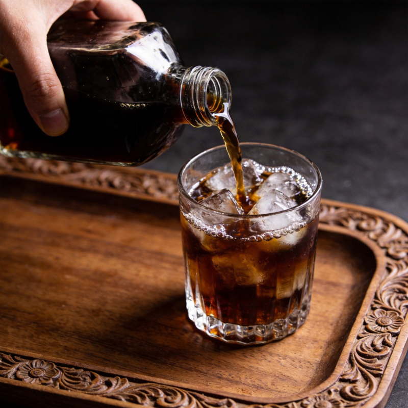 醇香烈酒入杯图片