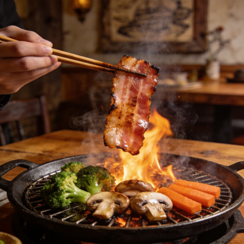 火焰烤肉盛宴图片