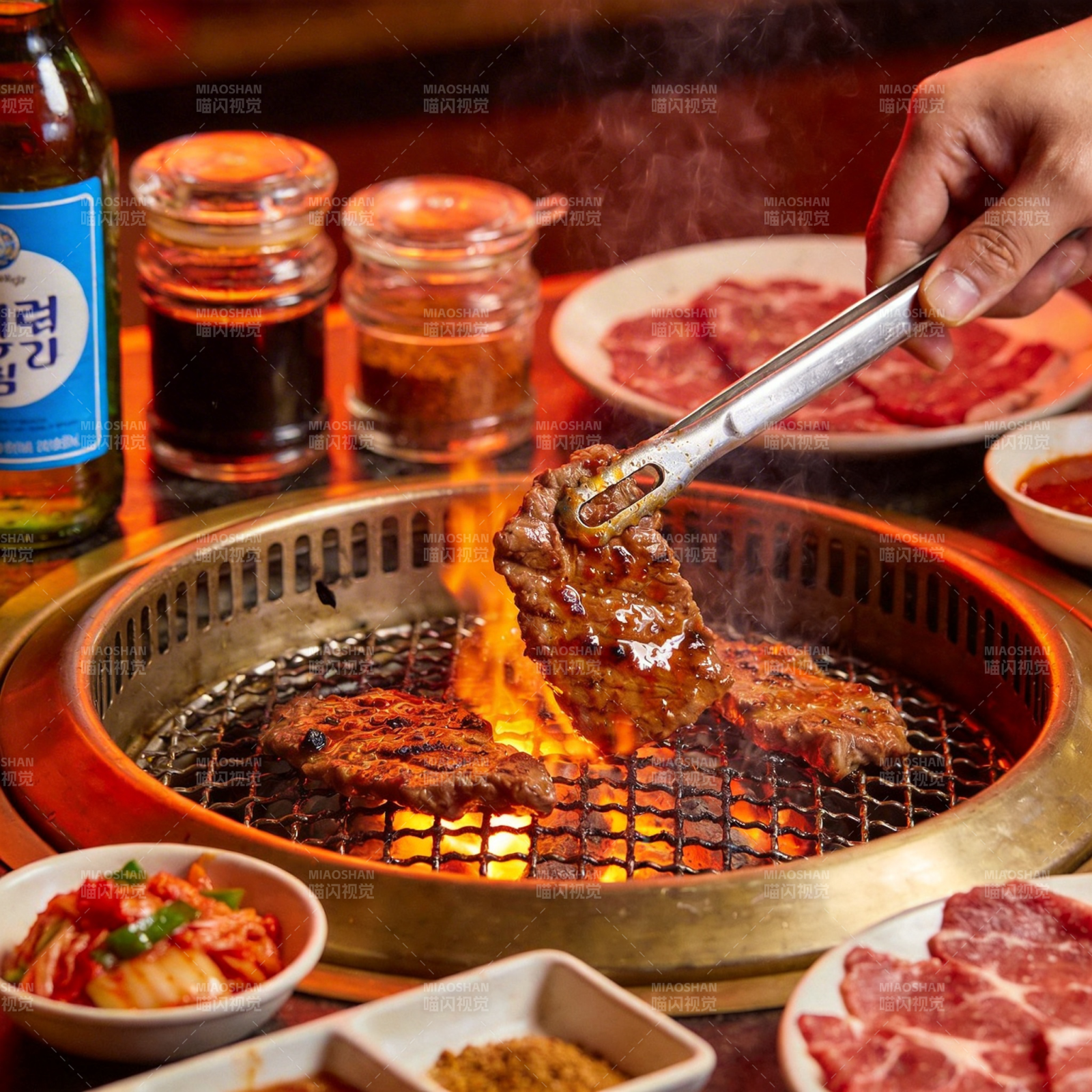 韩式烤肉盛宴图片