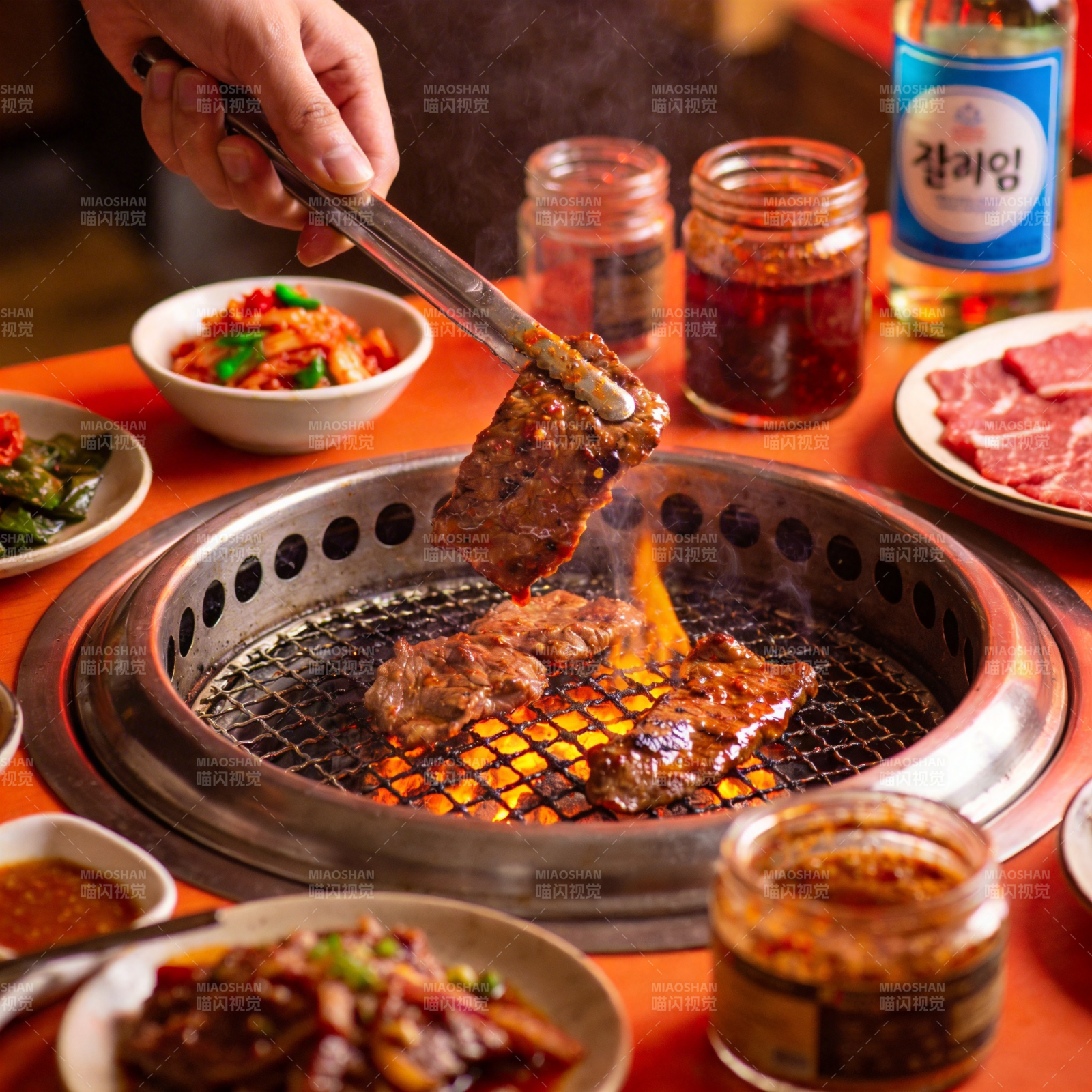 韩式烤肉盛宴图片