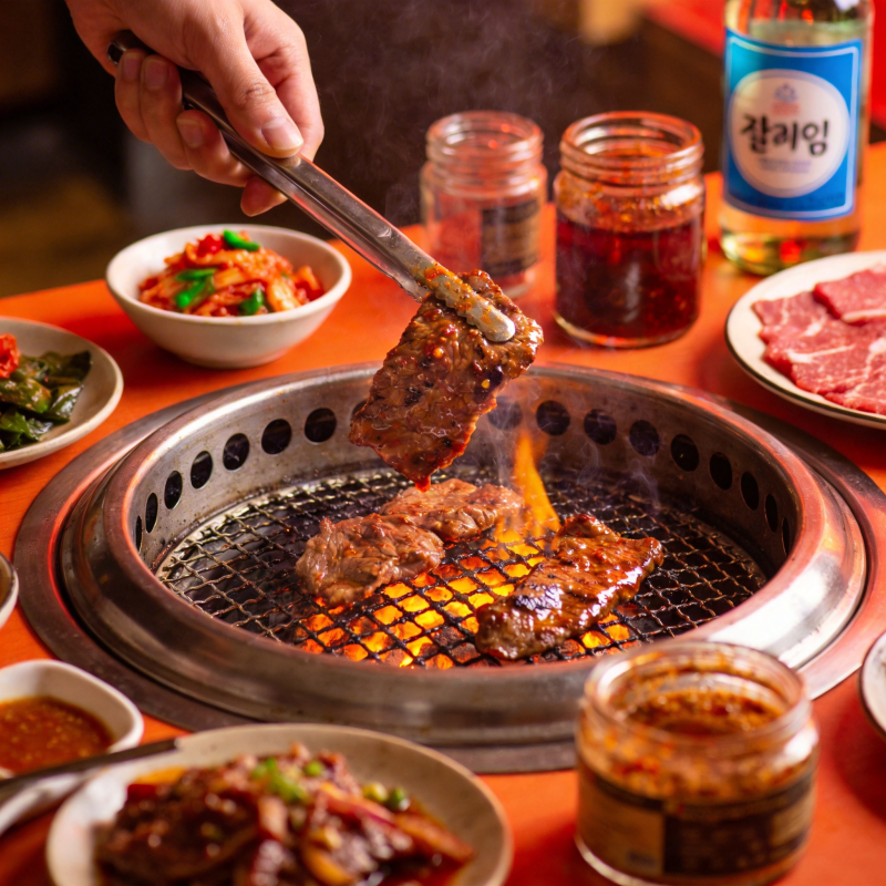 韩式烤肉盛宴图片