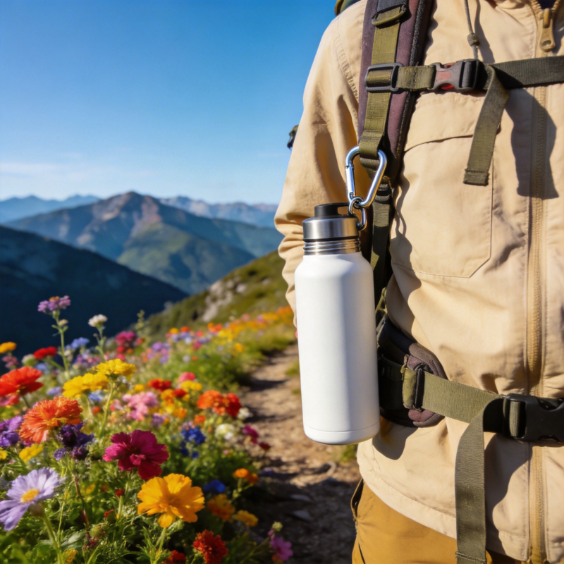 山野花间行者图片