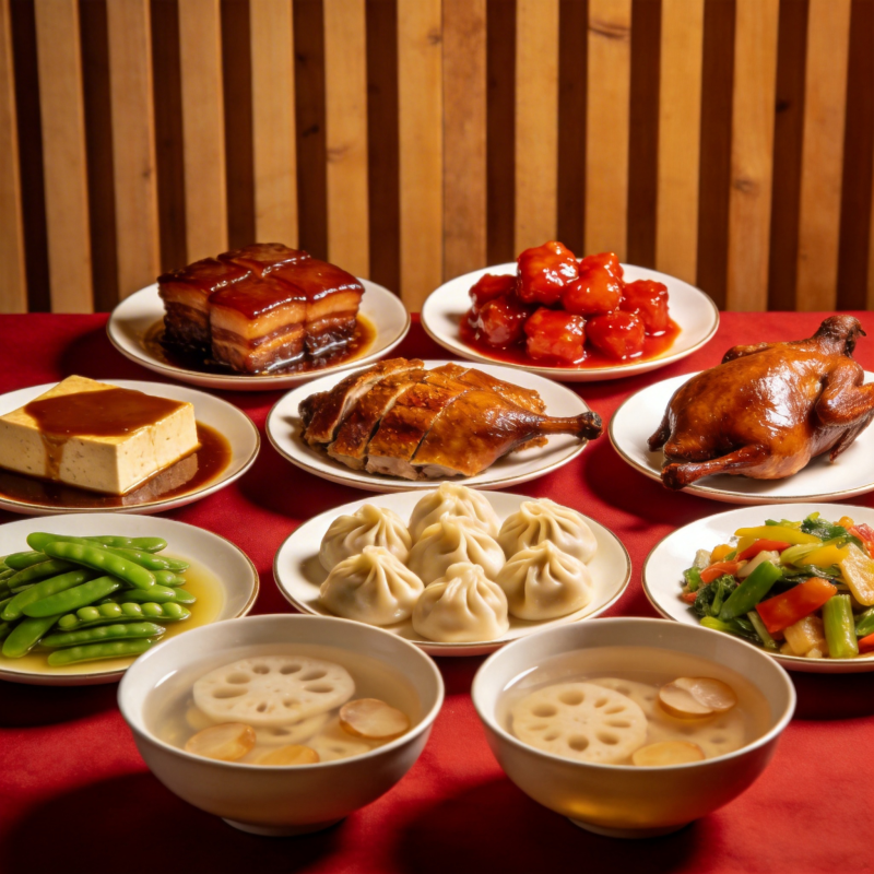 美味佳肴盛宴图片