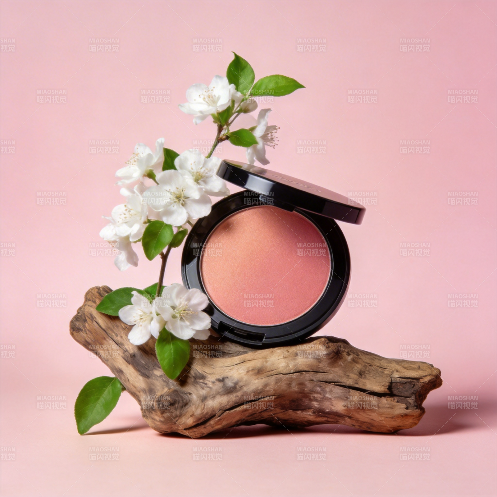 花枝映粉腮图片