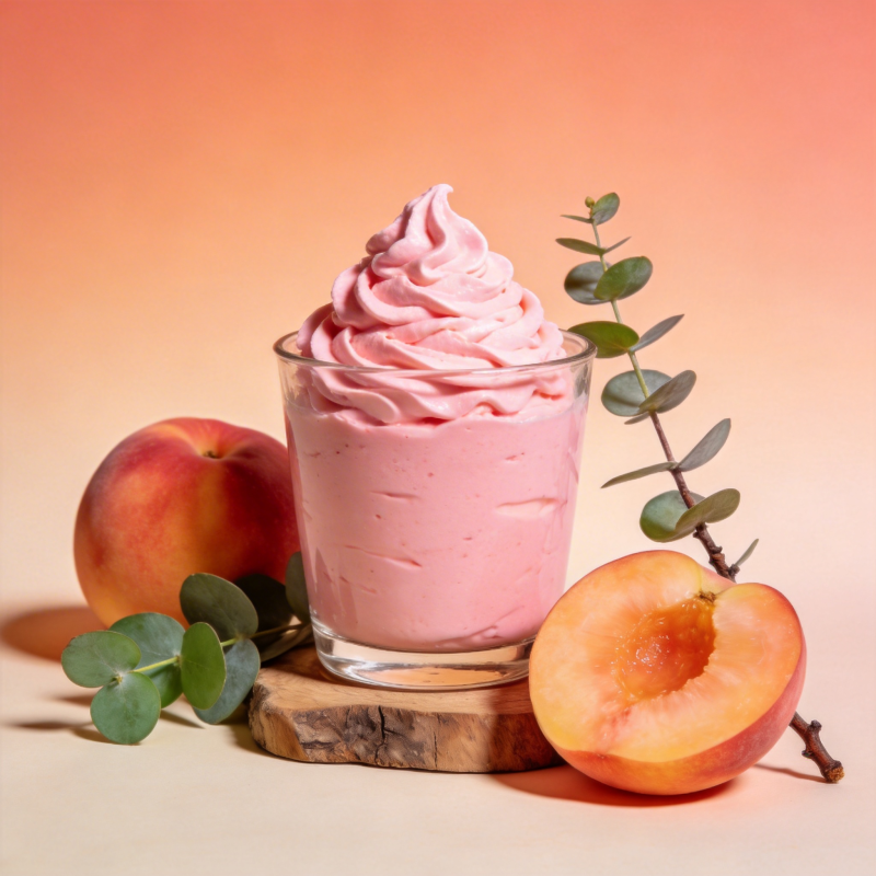 桃子冰淇淋图片