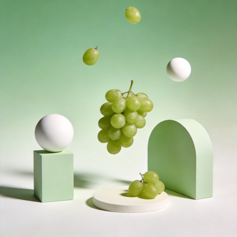 绿葡萄悬浮艺术图片