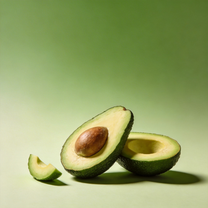 牛油果切开特写图片