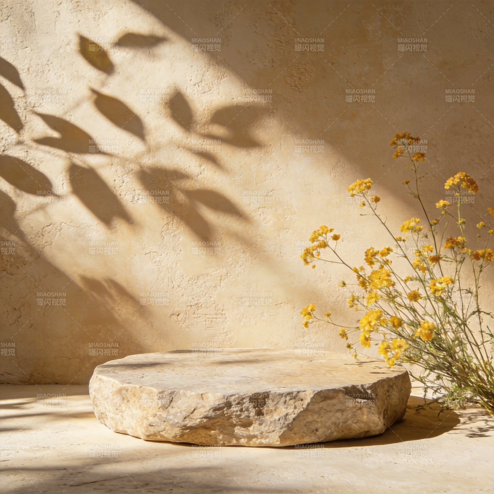 光影石台花影图片