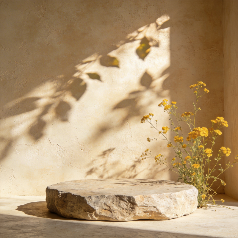 光影石台花影图片