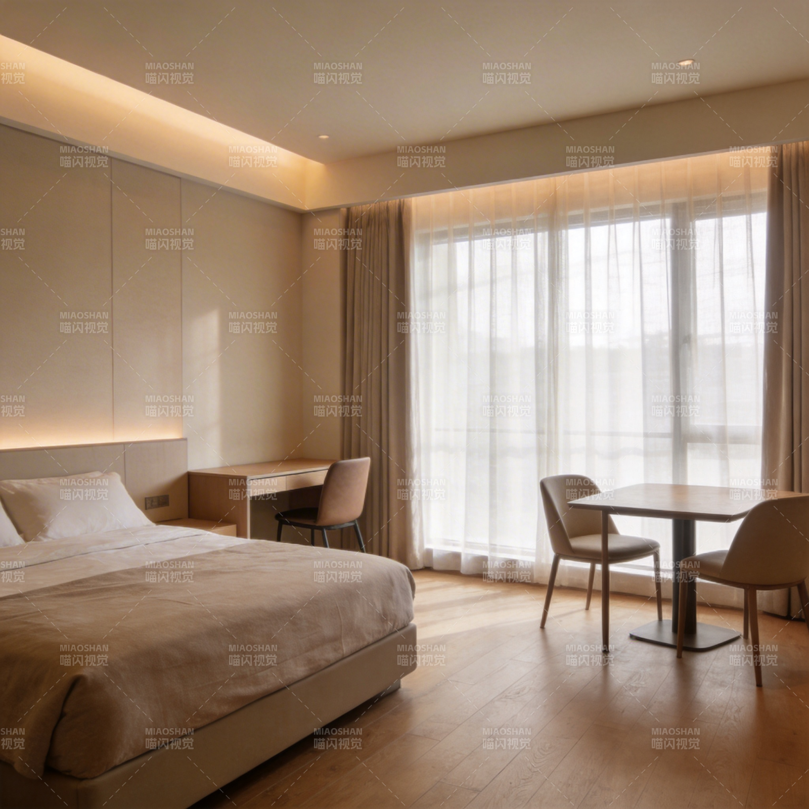 现代简约卧室图片