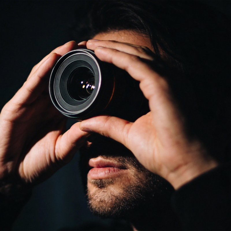 镜头后的凝视图片