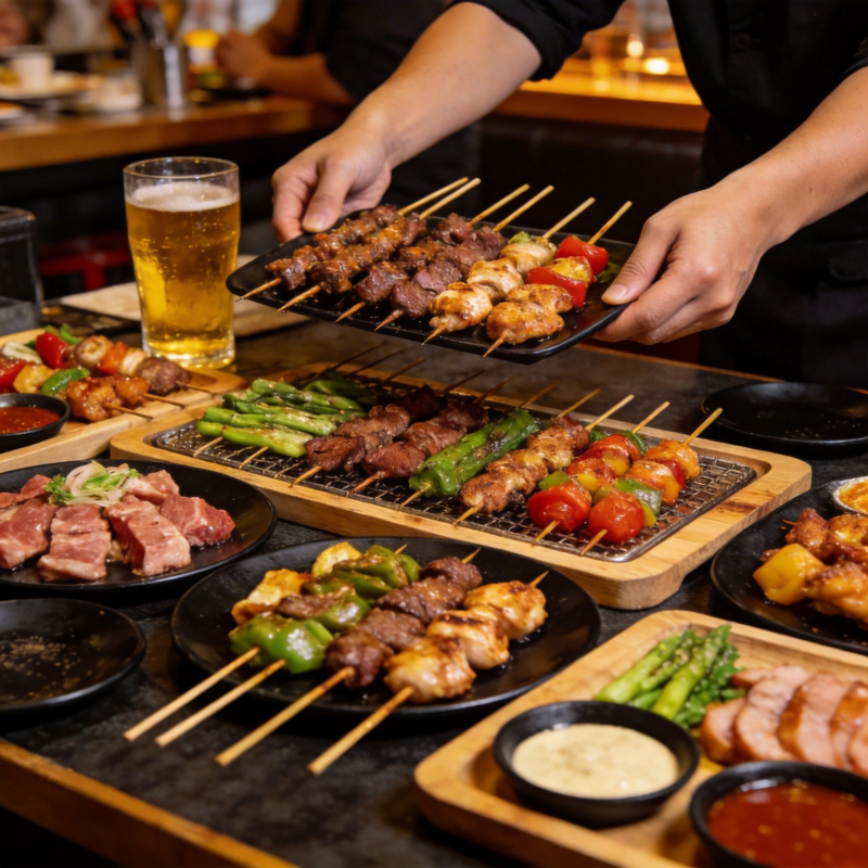 美味串烧盛宴图片