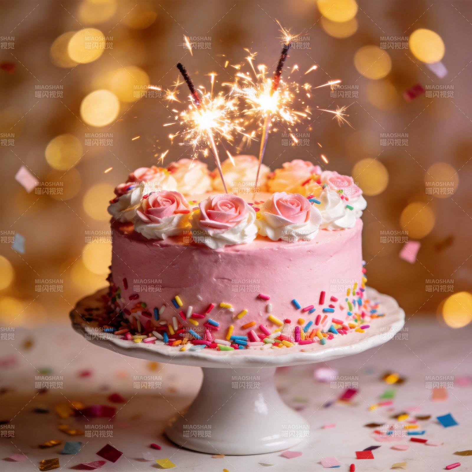 生日蛋糕闪耀时刻图片