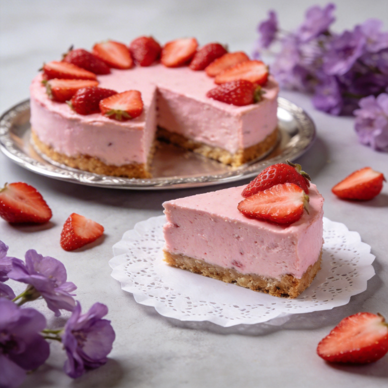 草莓慕斯蛋糕图片