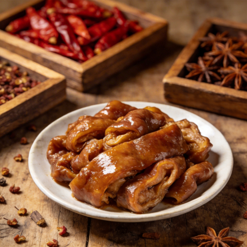 麻辣卤味肠图片