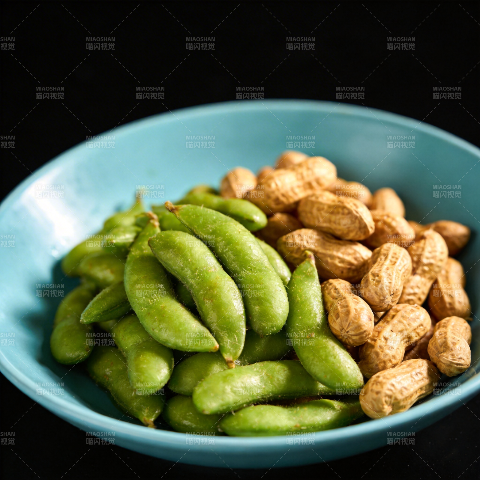 青豆花生拌菜图片