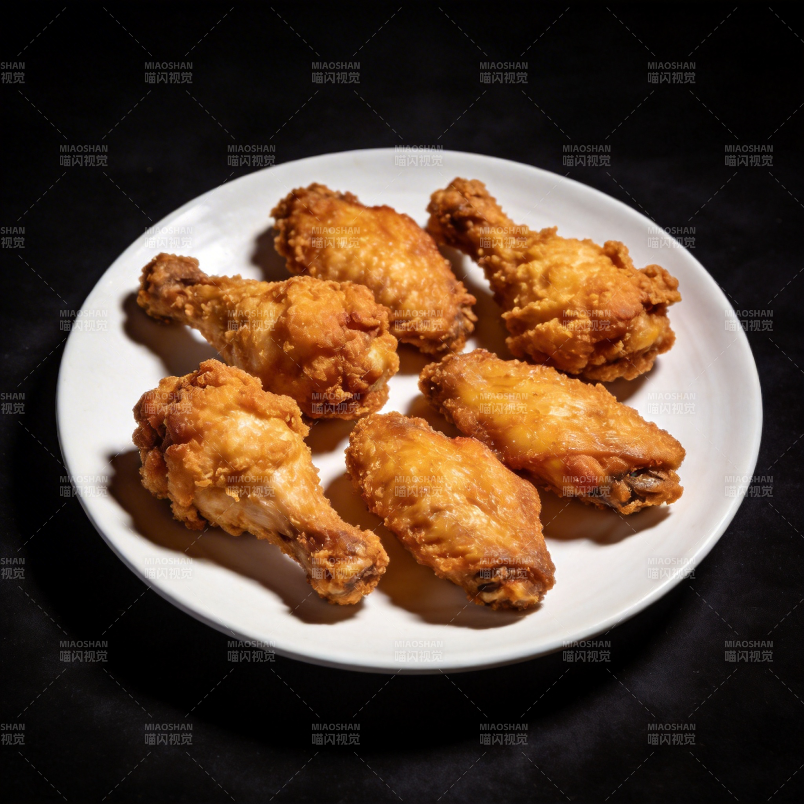 金黄炸鸡腿图片
