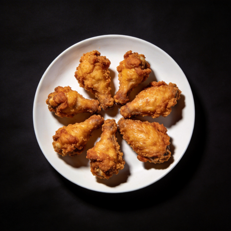 金黄炸鸡腿图片