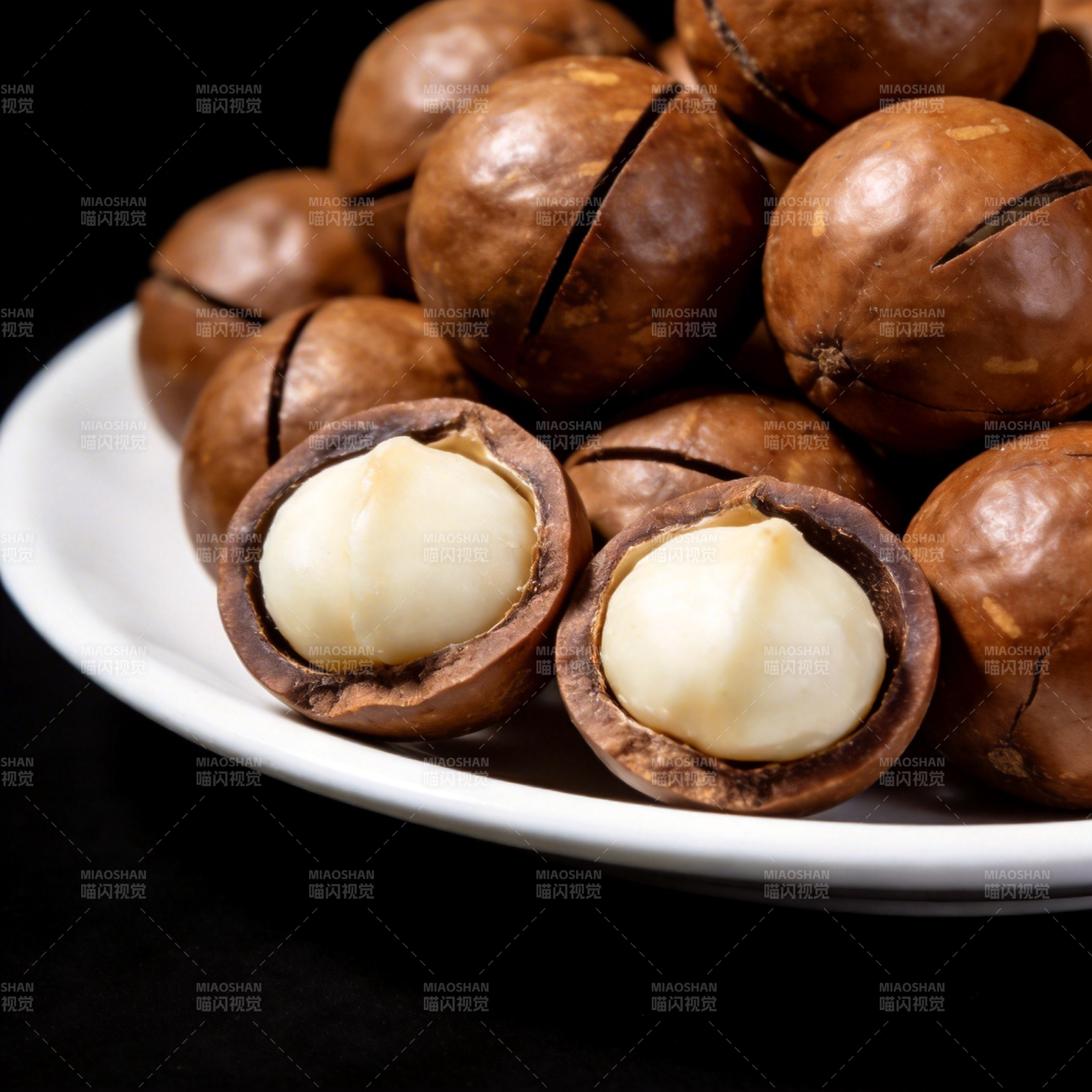 夏威夷果特写图片