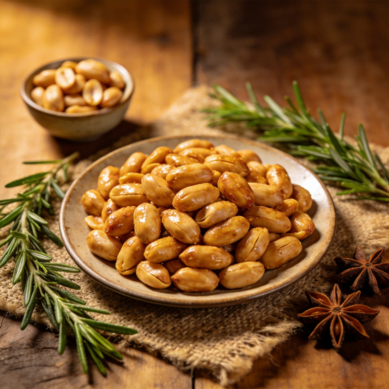香烤花生配迷迭香图片