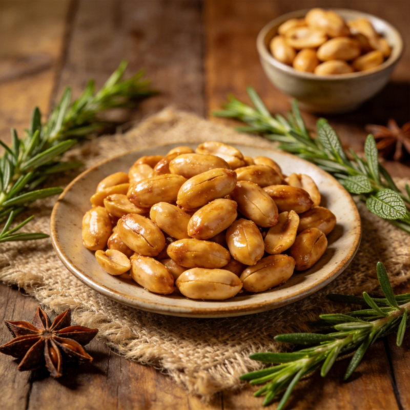 香烤花生配迷迭香图片